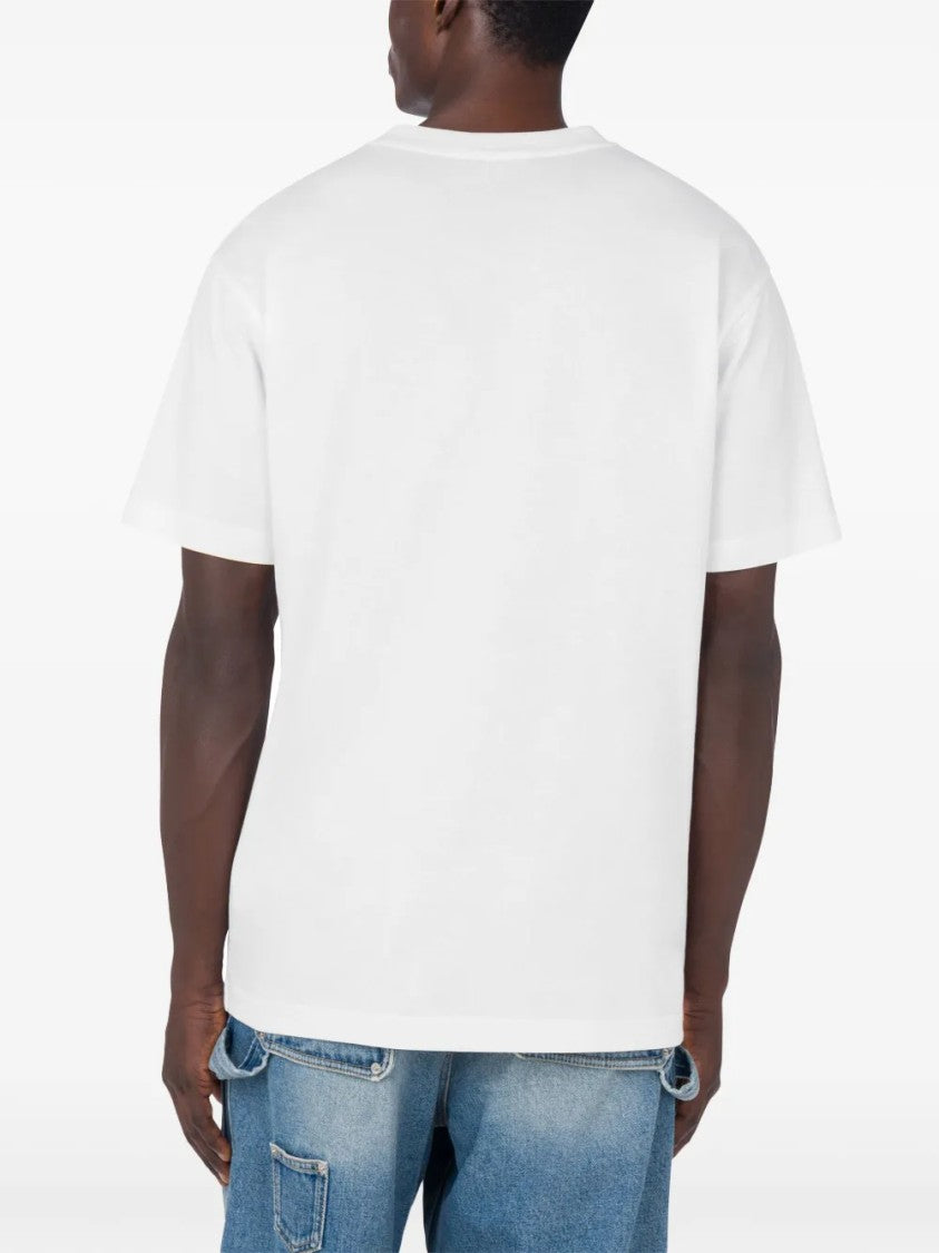 Moschino Timeless White T-Shirt With Standard Fit And Round Neckline