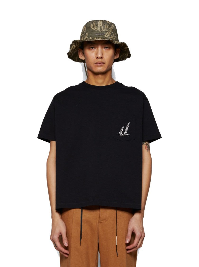 Bode Recreation Sails Pocket Tee Black