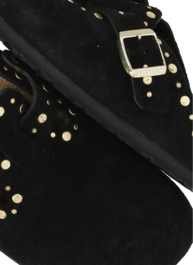 Birkenstock Black Boston River Buckle Loafers