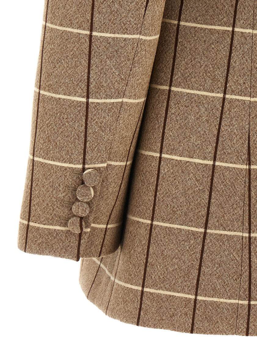 Valentino Garavani Structured Double-Breasted Wool Blazer With Peak Lapels