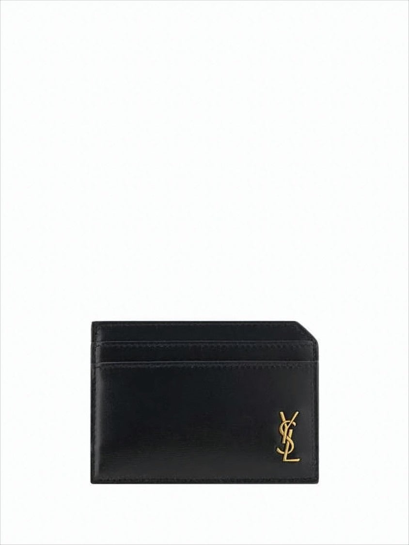 Saint Laurent Rectangular Card Wallet In Smooth Calf Leather