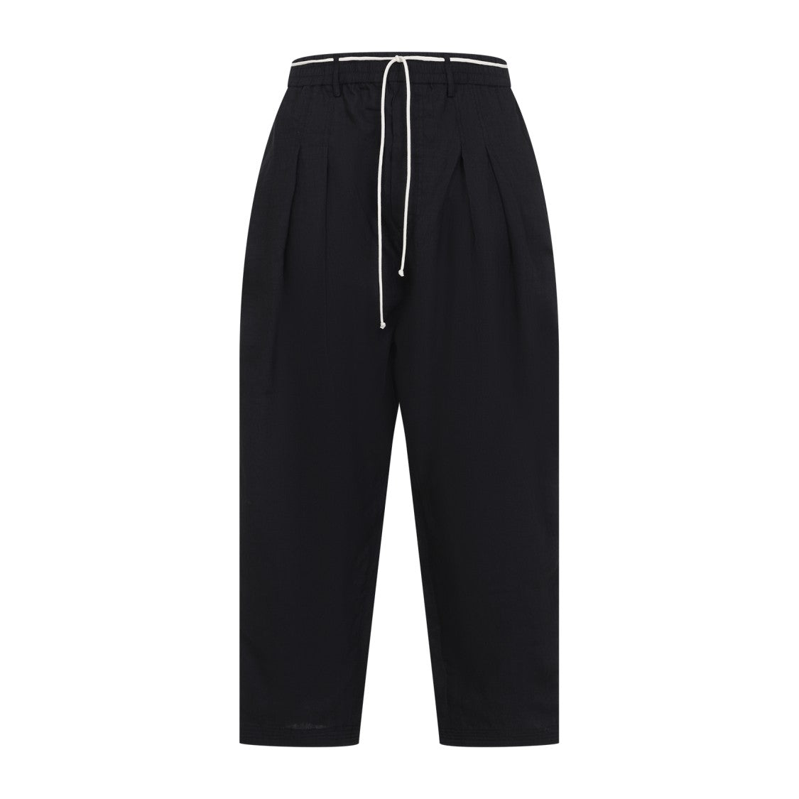Mordecai Black Trousers With Relaxed Fit And Sporty Side Stripes