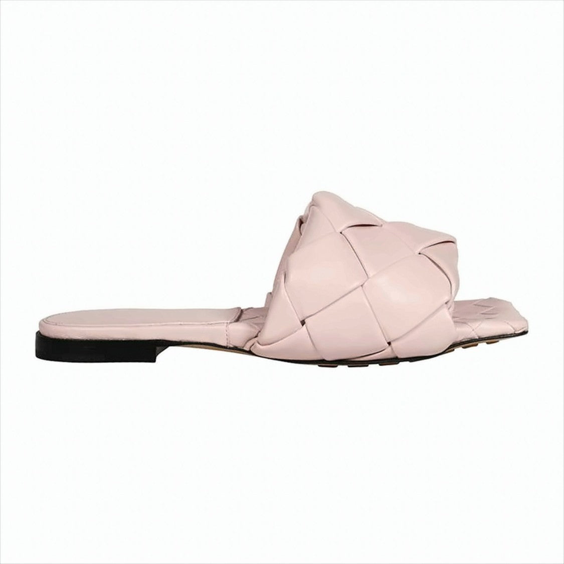 Bottega Veneta Padded Woven Pink Sandals