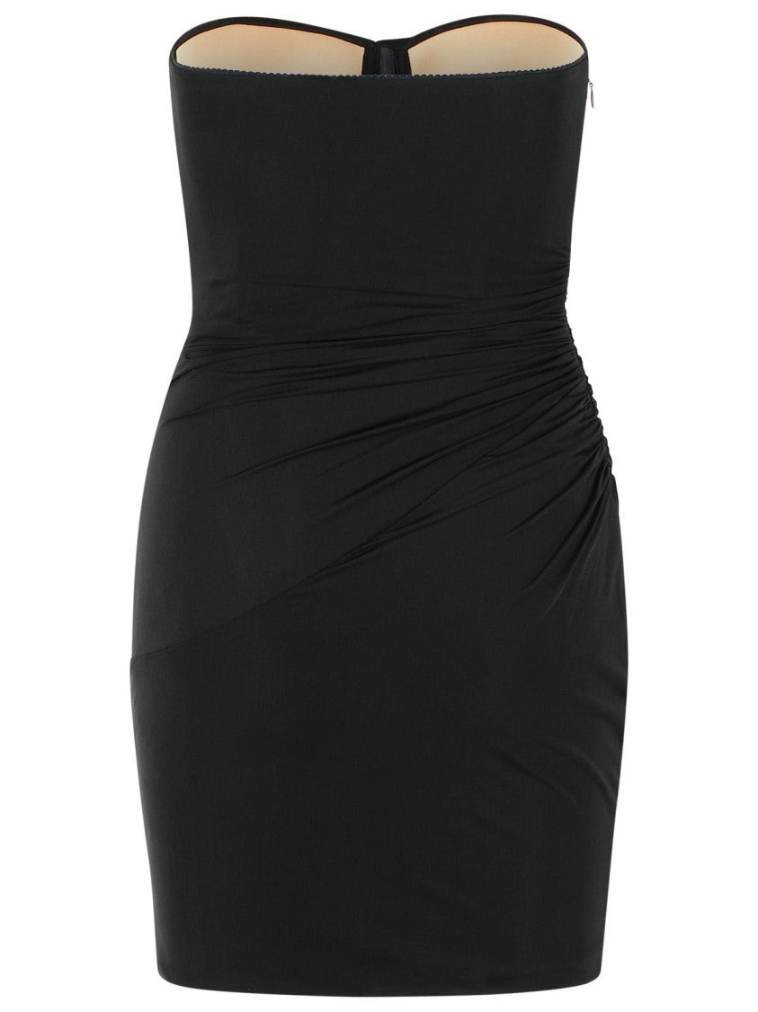 Blumarine Black Stretch Nylon Dress