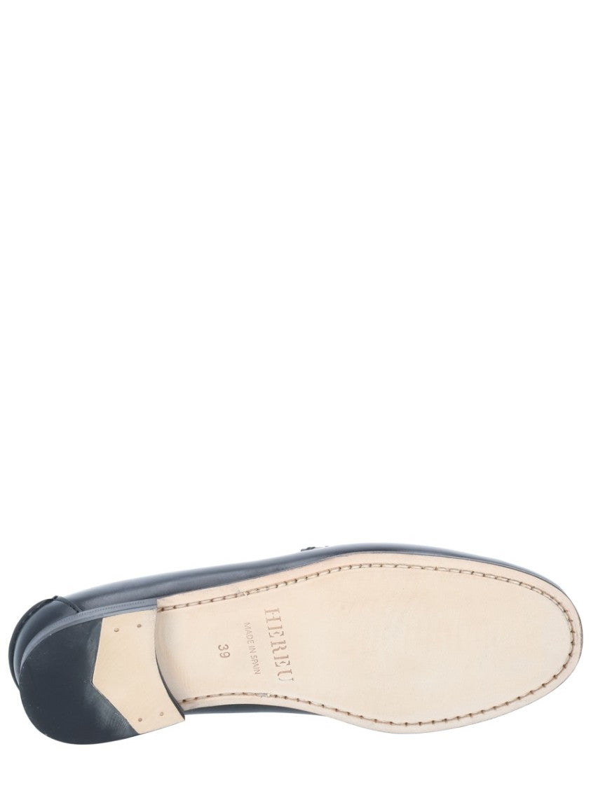 Hereu Calf Leather Cut-Out Detail Loafers