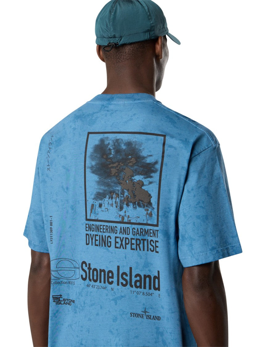 Stone Island Relaxed-Fit Printed T-Shirt With Textured Fabric