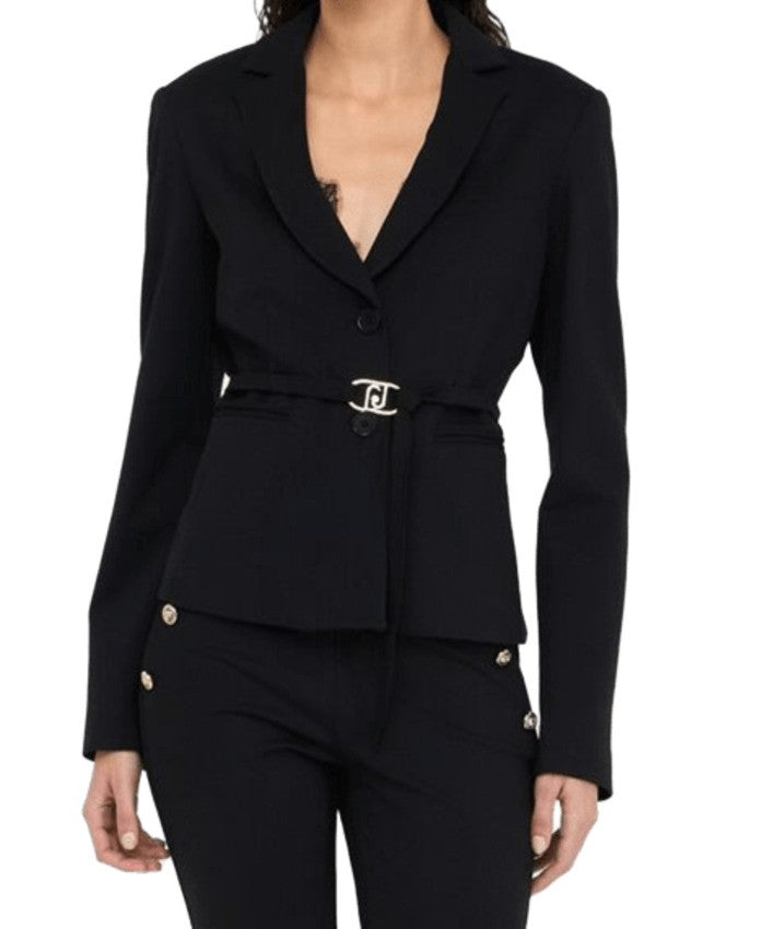 Liu Jo Tailored Black Jacket With Classic Lapel