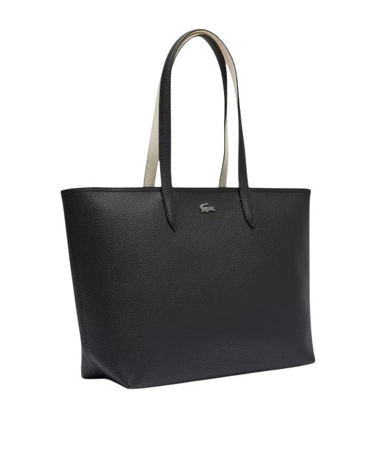 Lacoste Zip Shoulder Bag With Multiple Compartments