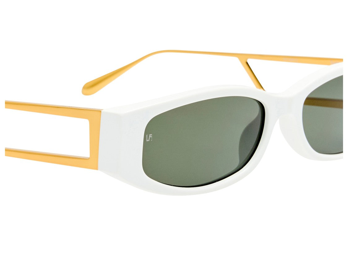 Linda Farrow Gold Lfl1649 Metal Geometric Sunglasses
