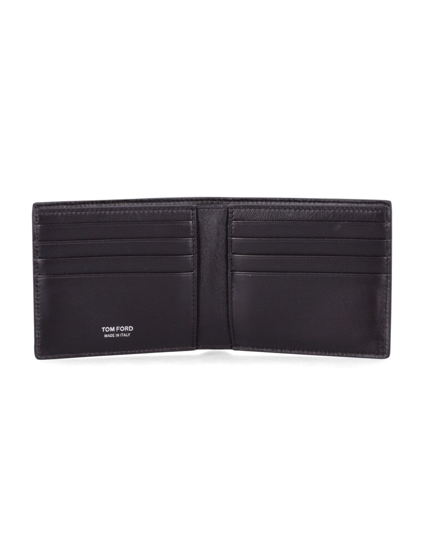 Tom Ford Crocodile-Embossed Leather Bifold Wallet