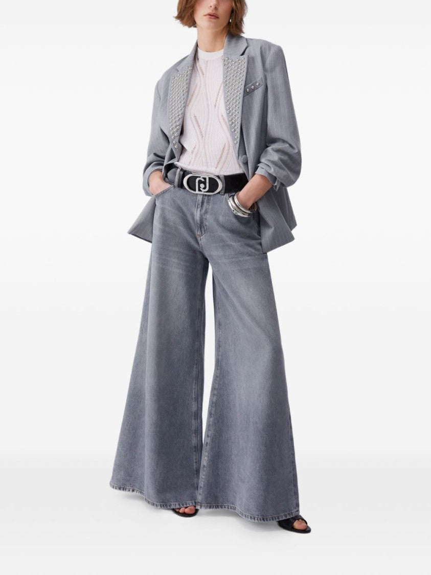 Liu Jo Light Grey Five-Pocket Jeans