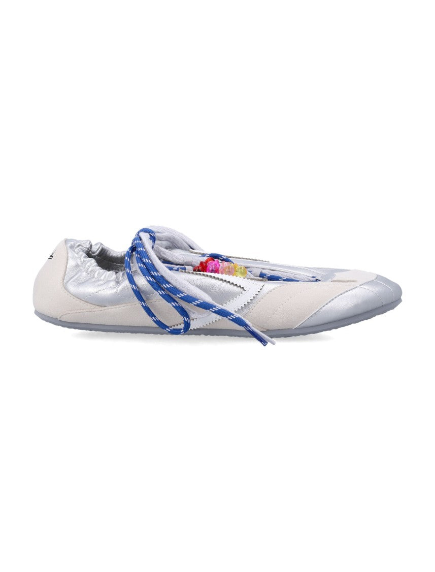Puraai Lizard Quilted Vegan Double Lacing Sneakers