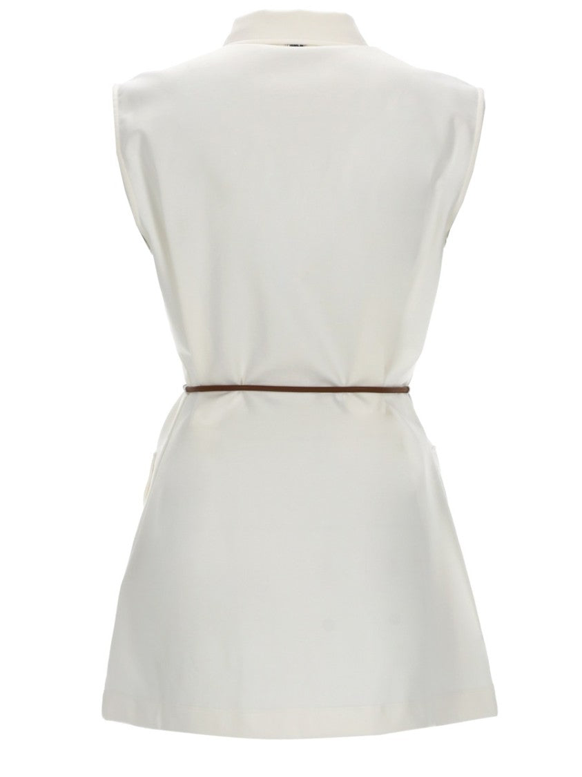 Herno Sleeveless Waist Belt Structured Vest
