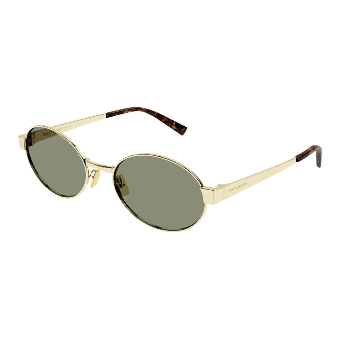 Saint Laurent Sl 692 Oval Gold Sunglasses