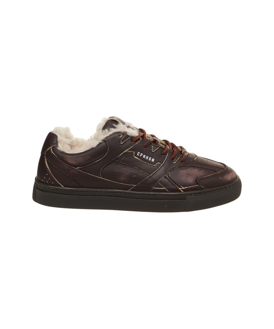 Copenaghen Suede Sneakers With Synthetic Fur Lining