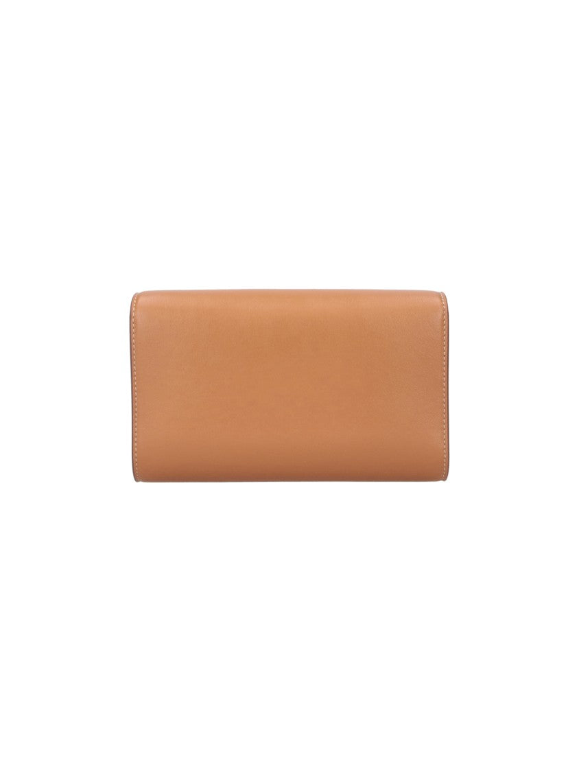 Savette Mini Rectangular Shoulder Bag In Smooth Calf Leather