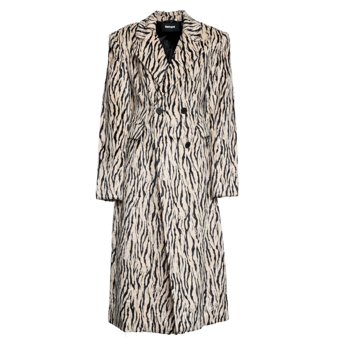 Rotate Venetta Printed Faux Fur Coat