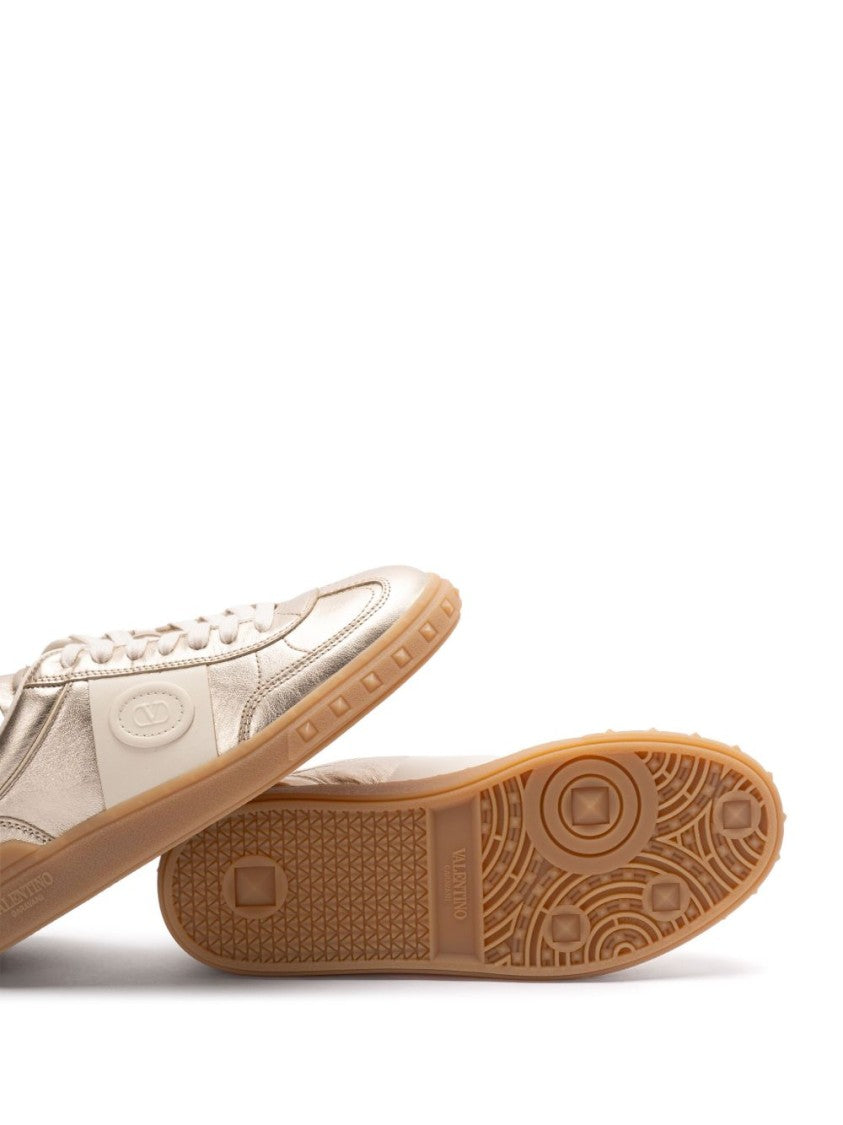 Valentino Garavani Upvillage Trainer In Laminated Calfskin