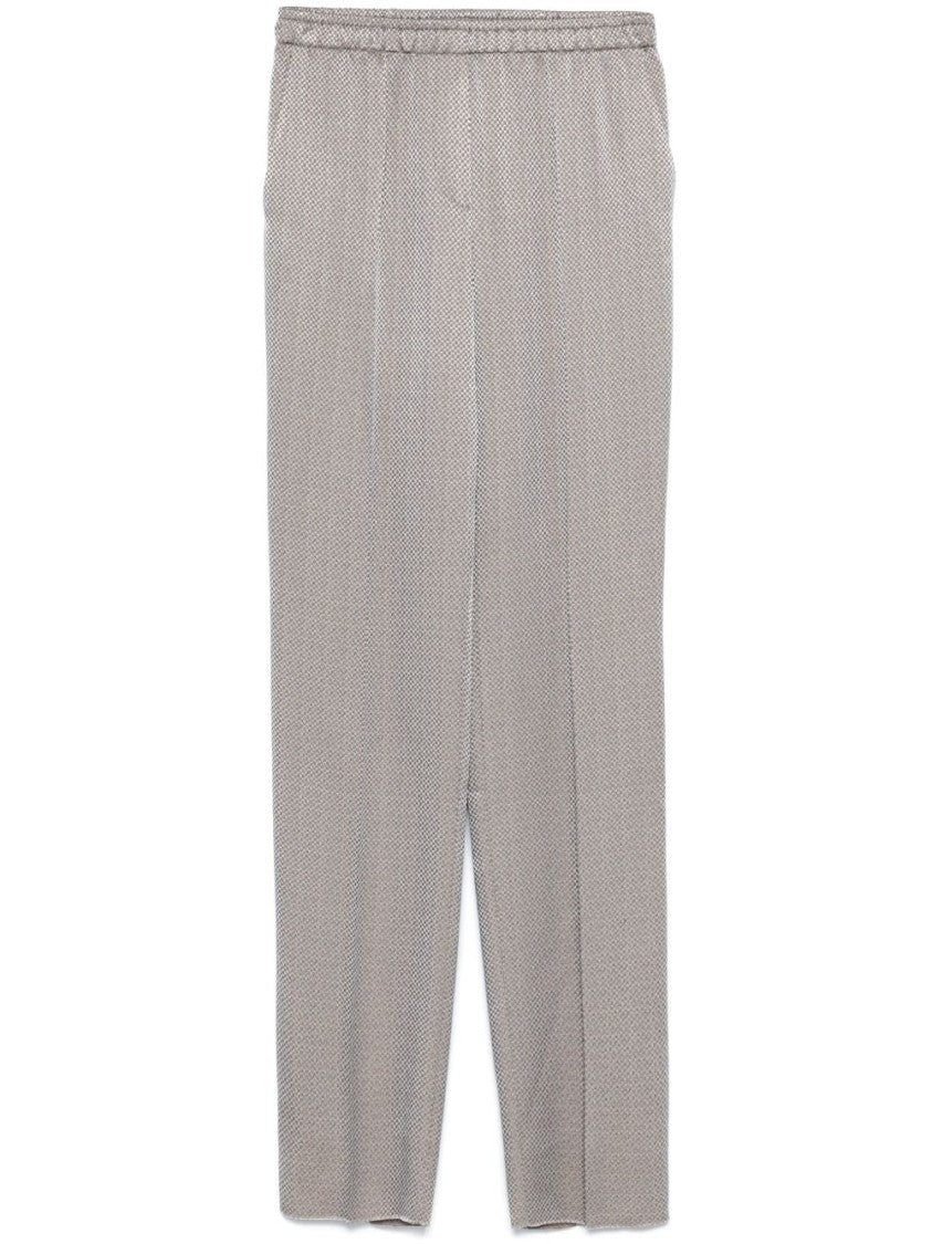 Giorgio Armani Textured Trousers With Elasticated Waistband