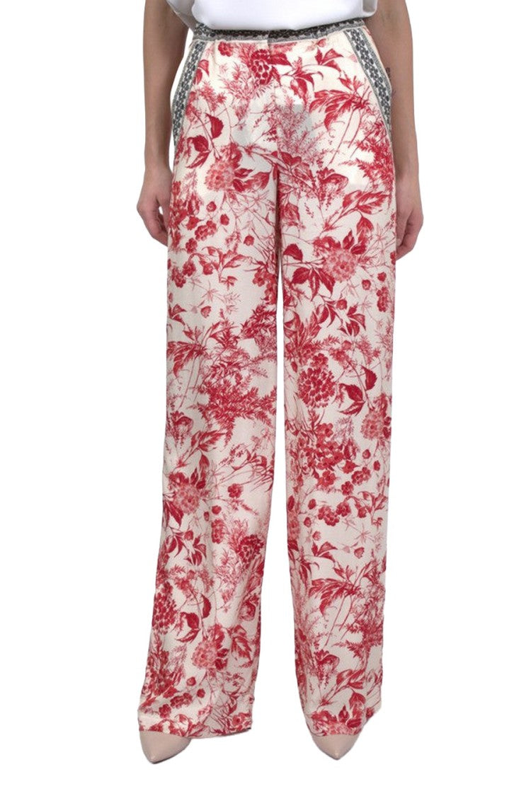 Simona Corsellini Multicolor Cotton-Blend Straight-Leg Pants
