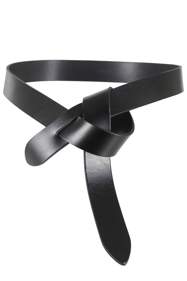 Isabel Marant Minimalist Knot Closure Leather Belt