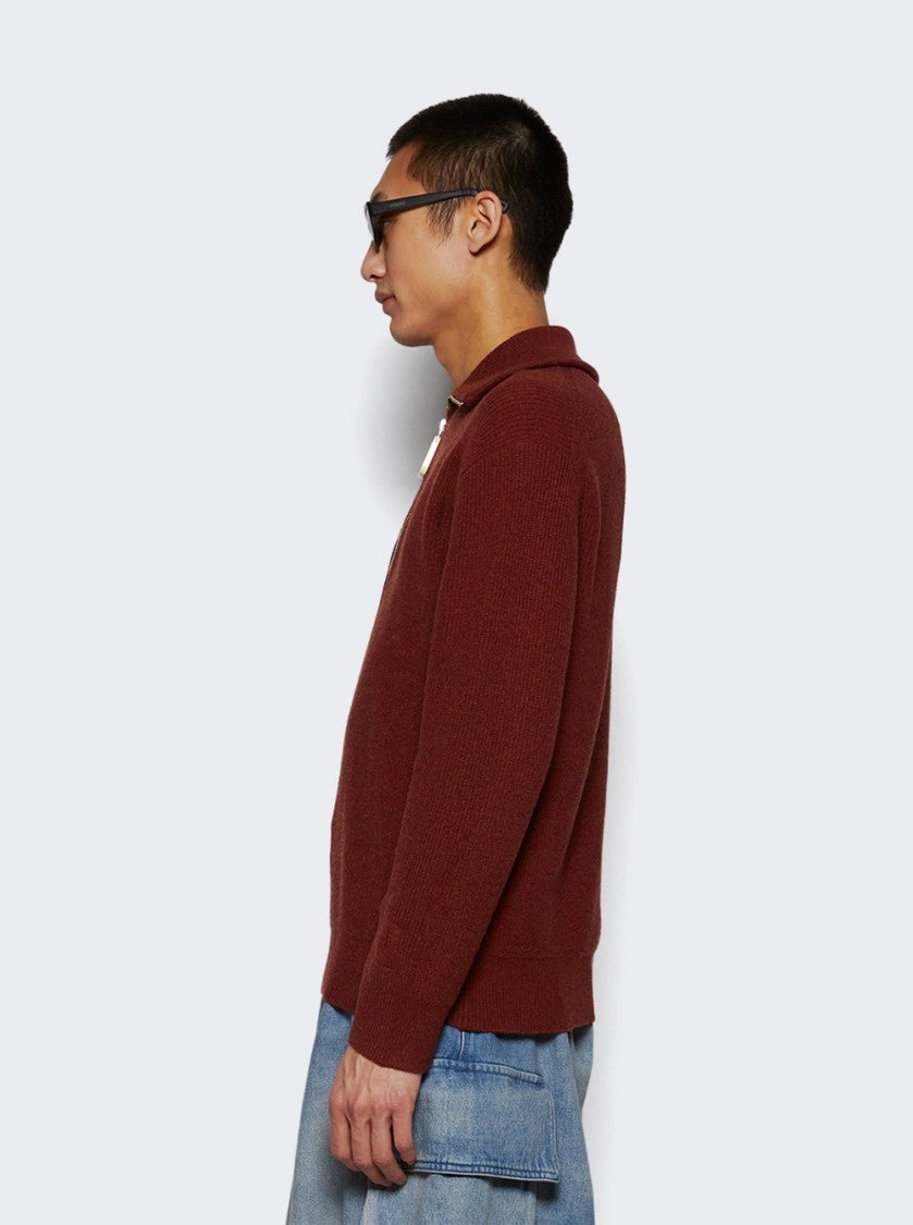 J. W. Anderson Half Zip Sweater Rust