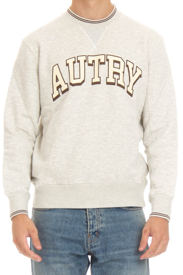 Autry Cotton Crewneck Sweatshirt With Logo