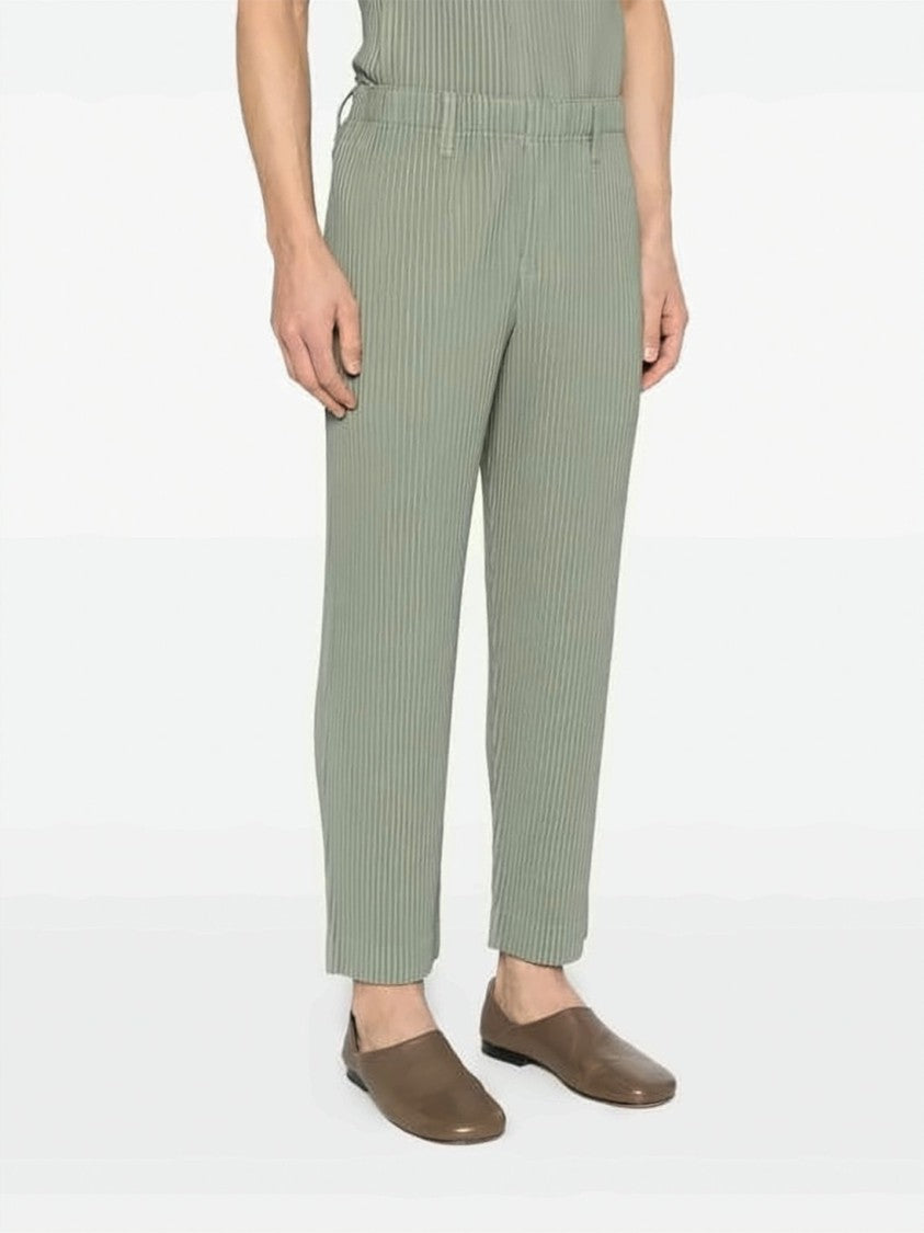 Homme Plissé Issey Miyake Pleated Cropped Pants With Straight-Leg Silhouette