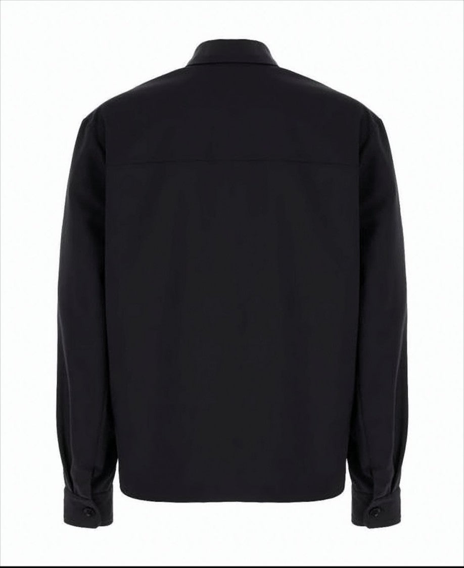 Moncler Long-Sleeve Casual Shirt With Structured Collar