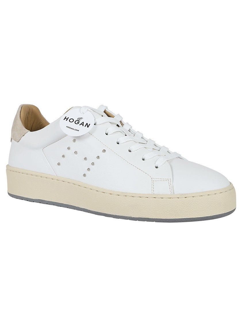 Hogan H672 White Leather Sneakers