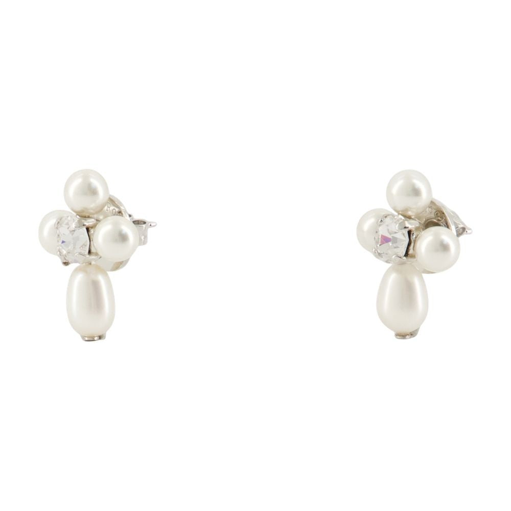 Simone Rocha Floral-Inspired Pearl And Crystal Earrings
