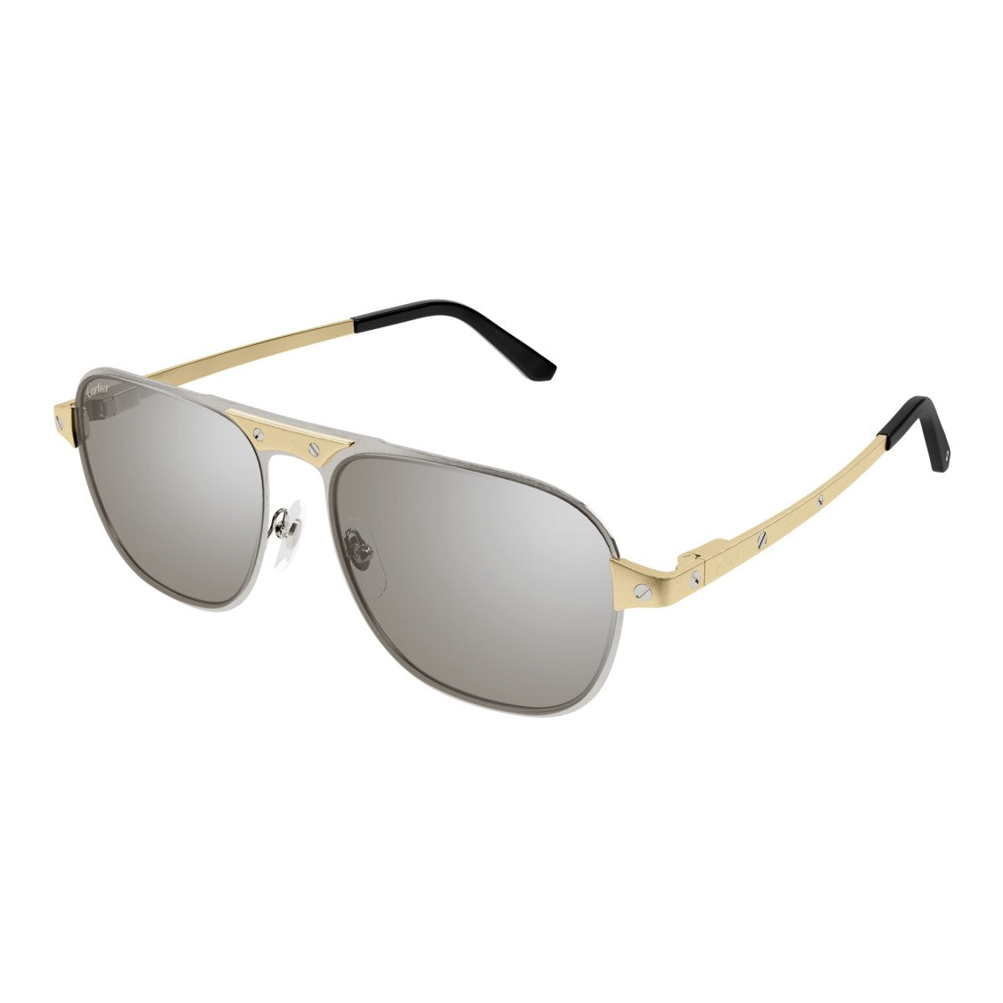 Cartier Ct0532s Rectangular Metal Frame Sunglasses