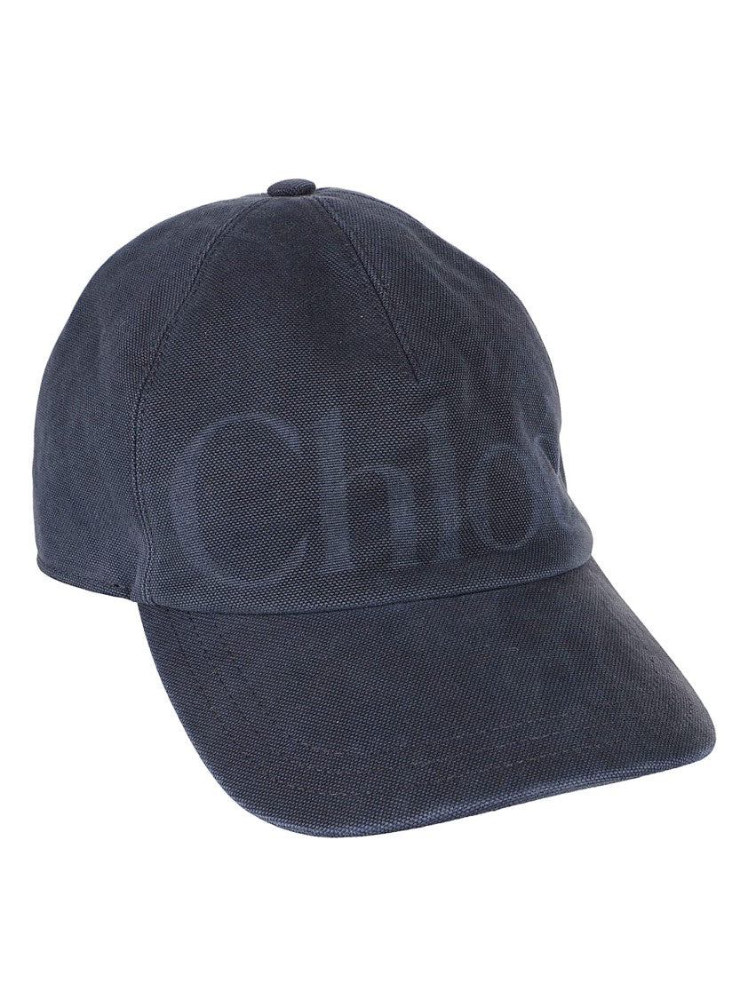 Chloé Washed Cotton Cap With Laser-Engraved Logo
