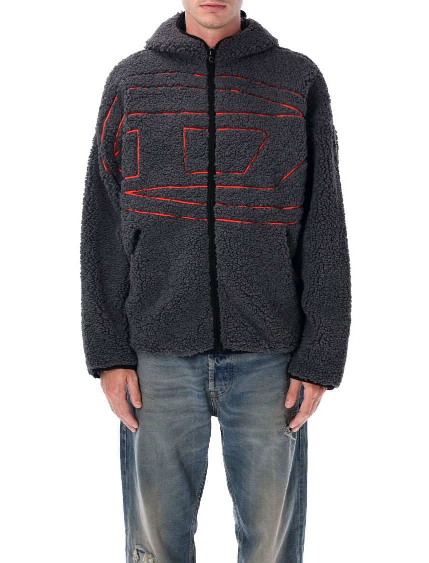 Diesel S-Zat Teddy Zip Hoodie