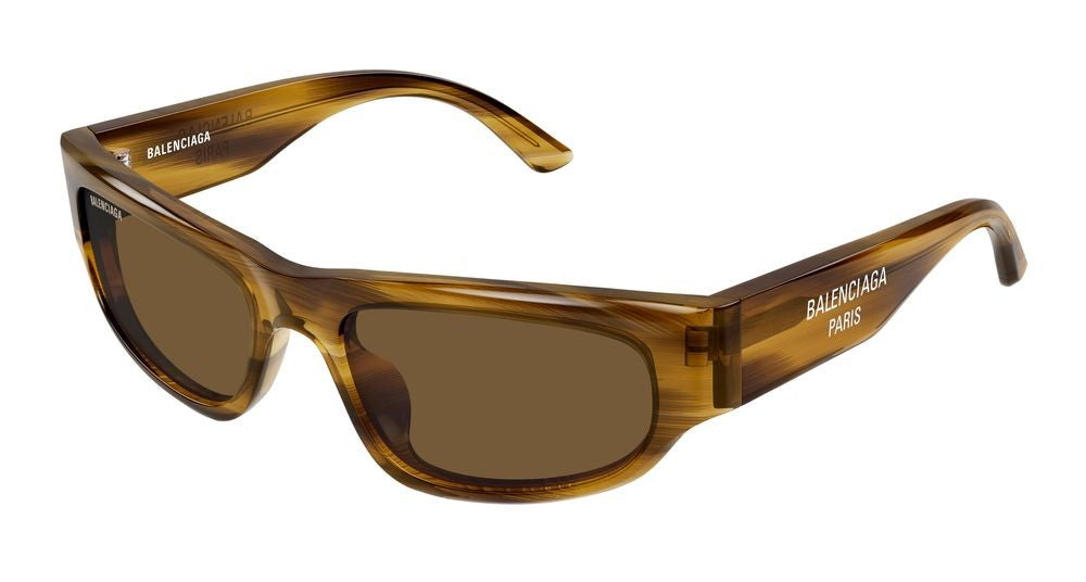 Balenciaga Brown Bb0388s Acetate Oversized Square Frame Sunglasses