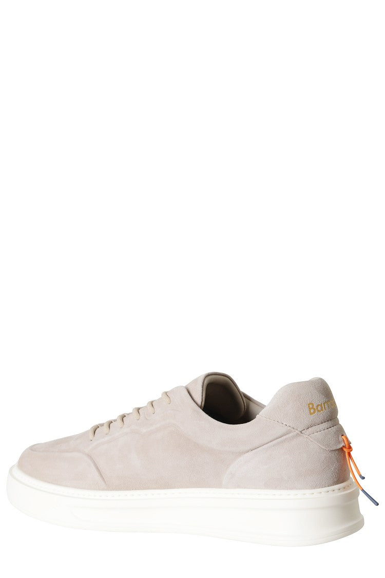 Barracuda Phoenix Marmo Low-Top Gold Logo Suede Sneakers