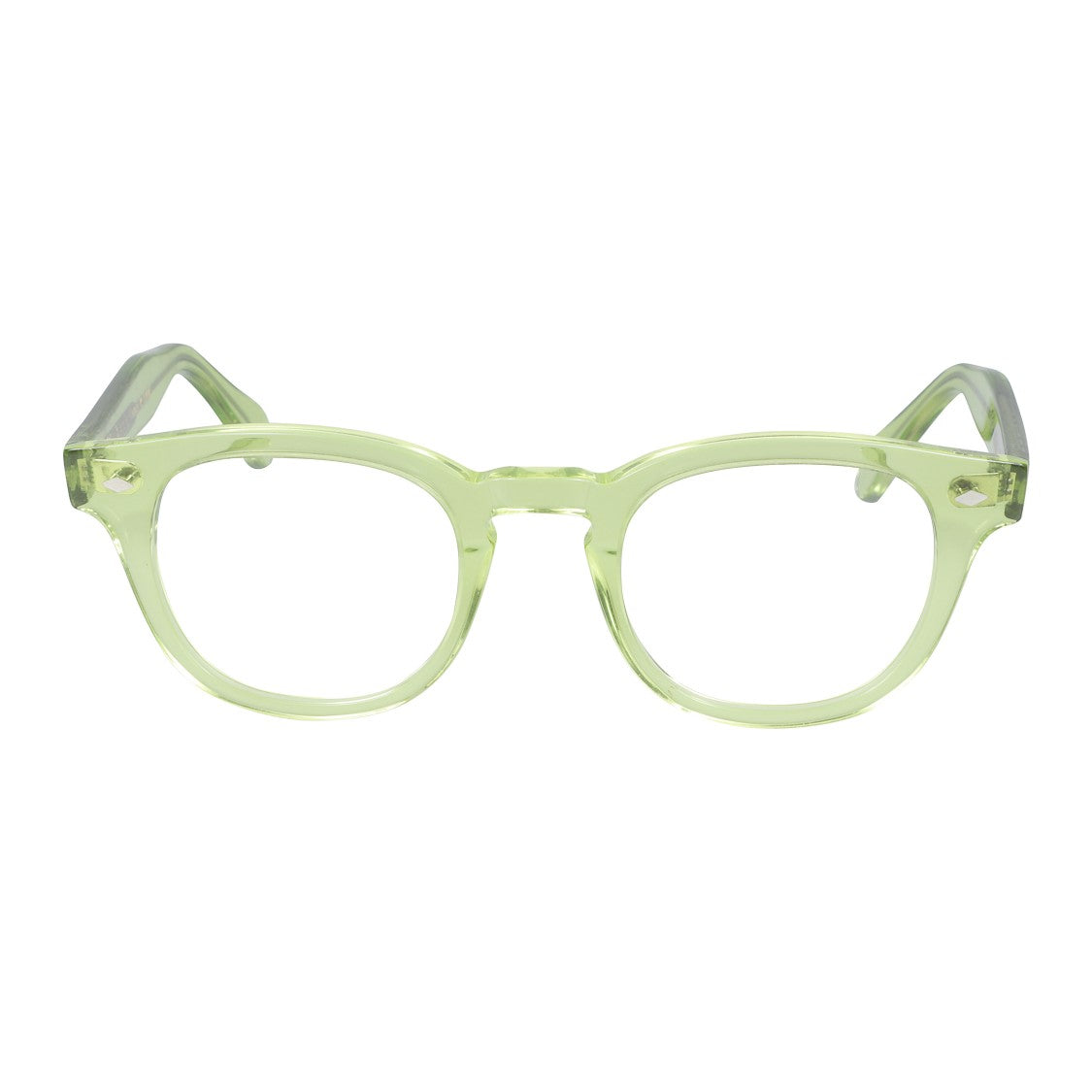 Kador Jolly Cal 49 Translucent Light Green Round Square Sunglasses