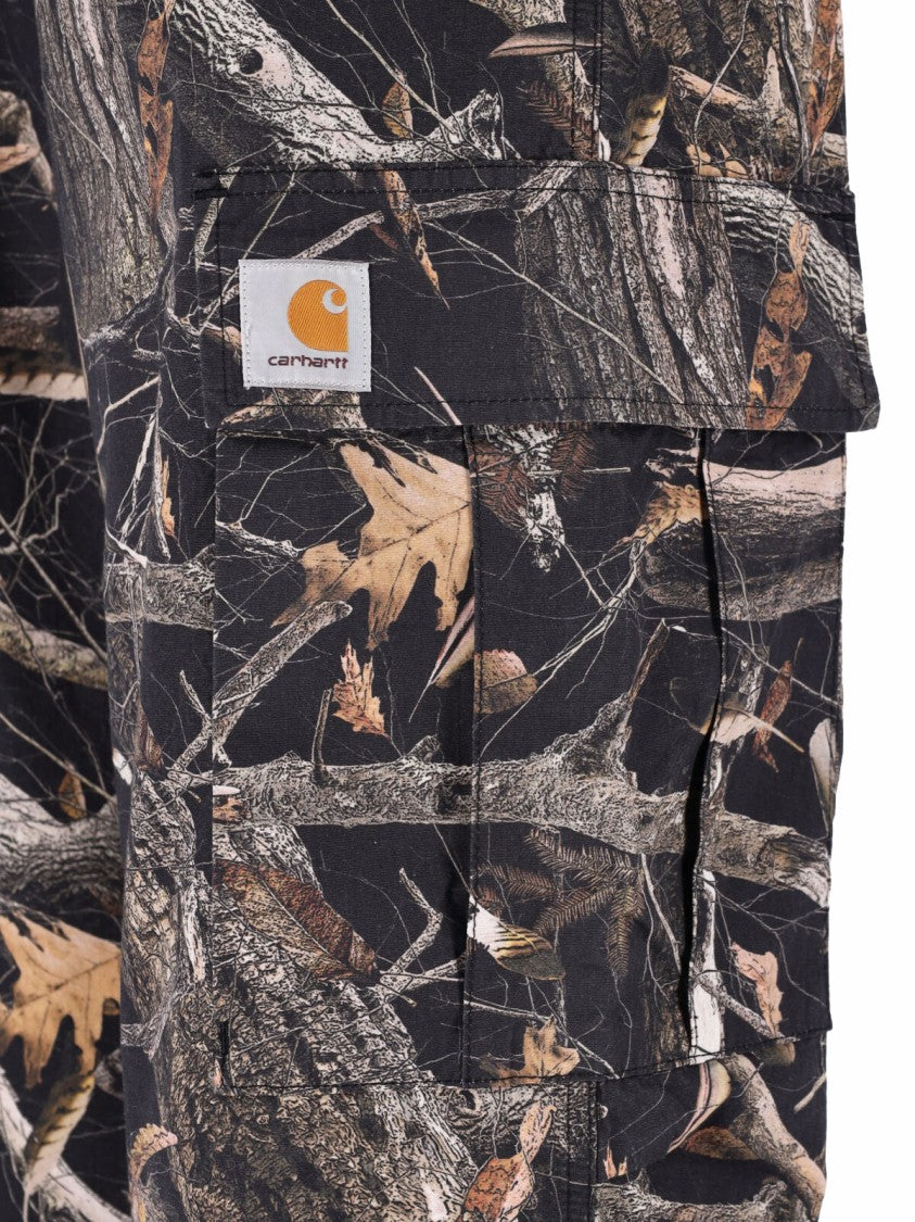 Carhartt Wip Multicolor Camouflage Osborn Cotton Straight-Leg Pants
