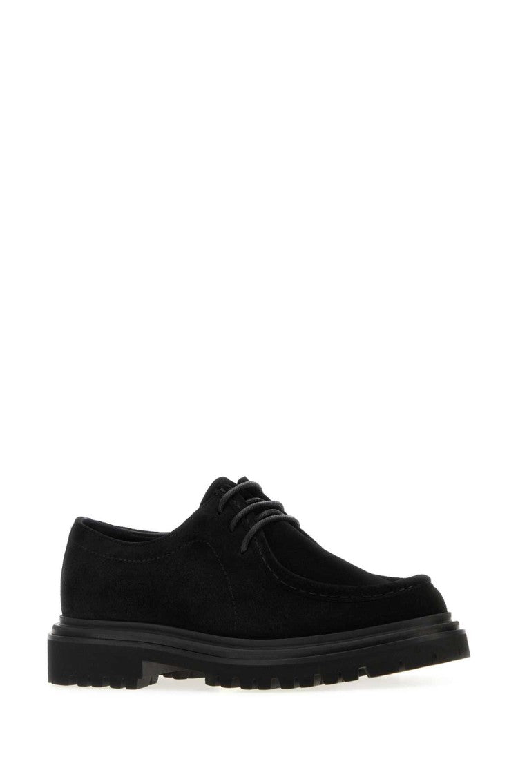 Dolce & Gabbana Black Suede Lace-Up Shoes