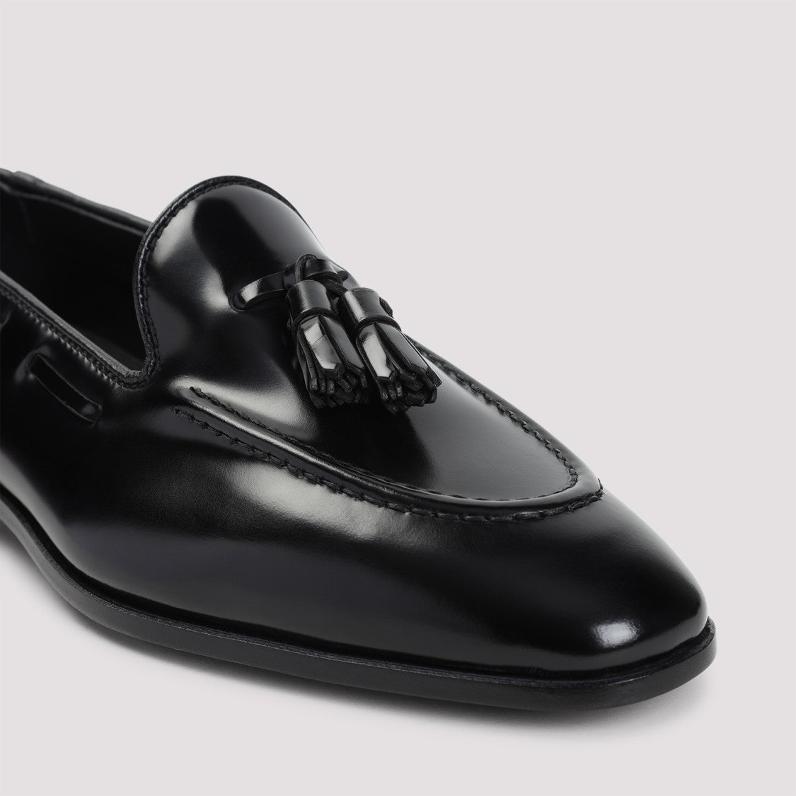 Church's Brushed Black Calf Leather Loafers