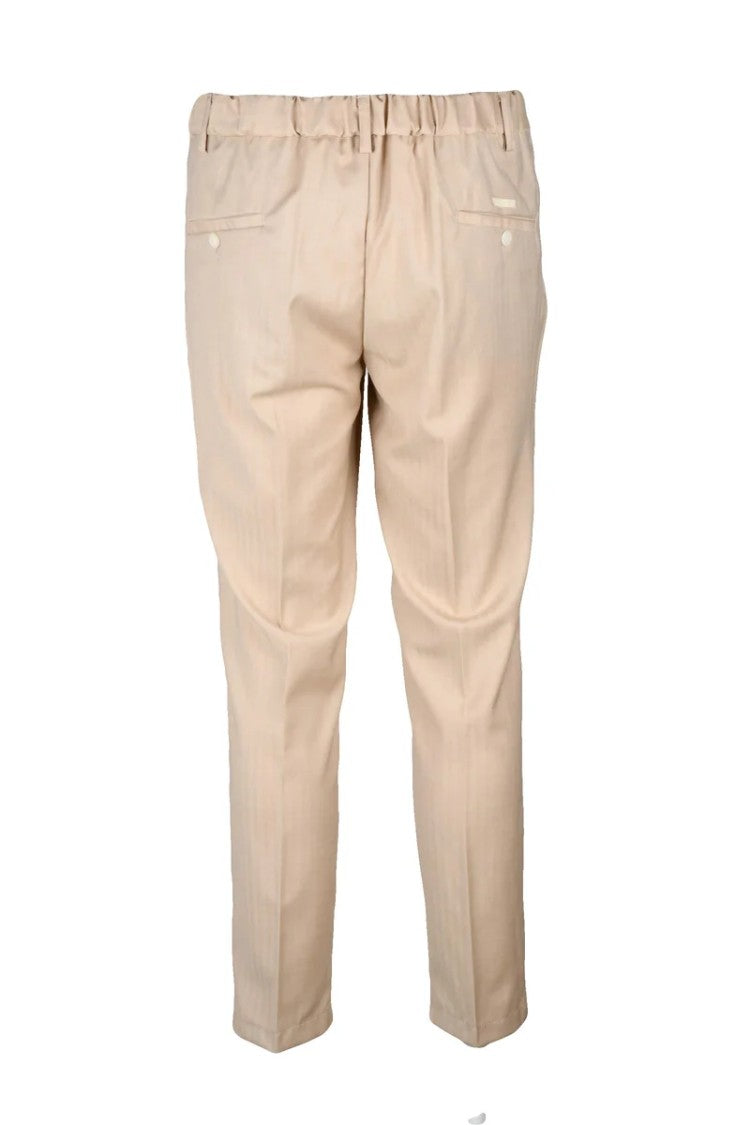 Ungaro Classic Viscose Stretch Trousers - Beige