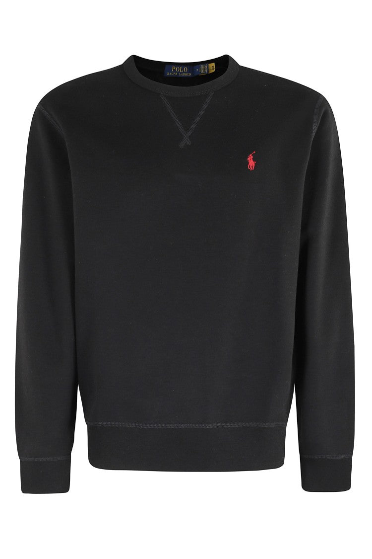 Polo Ralph Lauren Classic Black Sweatshirt With Embroidered Logo Detail