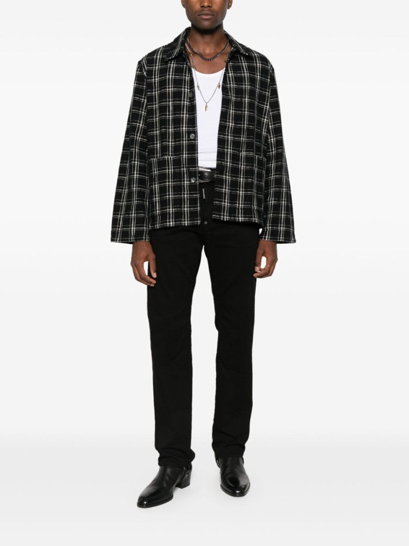 Dsquared2 Straight-Leg Black Denim With Classic Five-Pocket Design