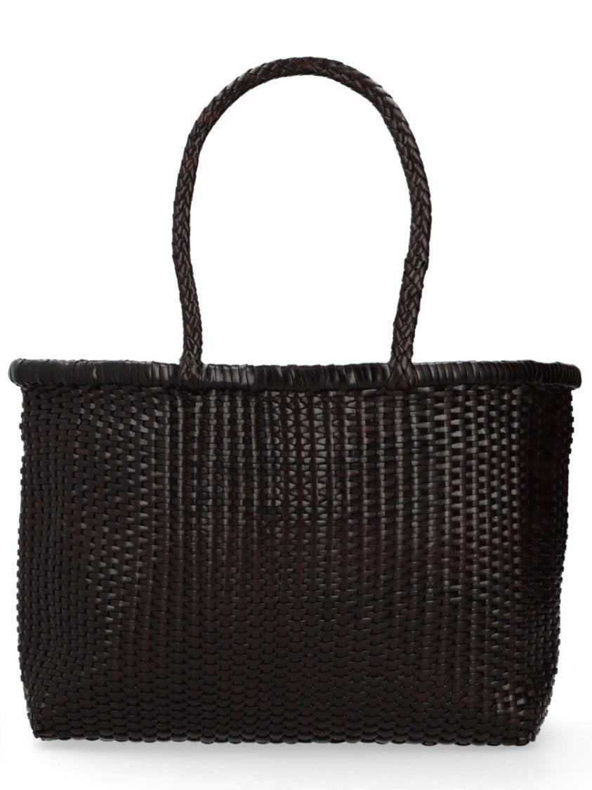 Dragon Diffusion Neutrals B Weave Large Leather Tote Bag