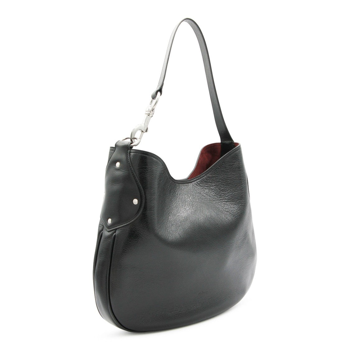 Mulberry Black Leather Hackney Shoulder Bag