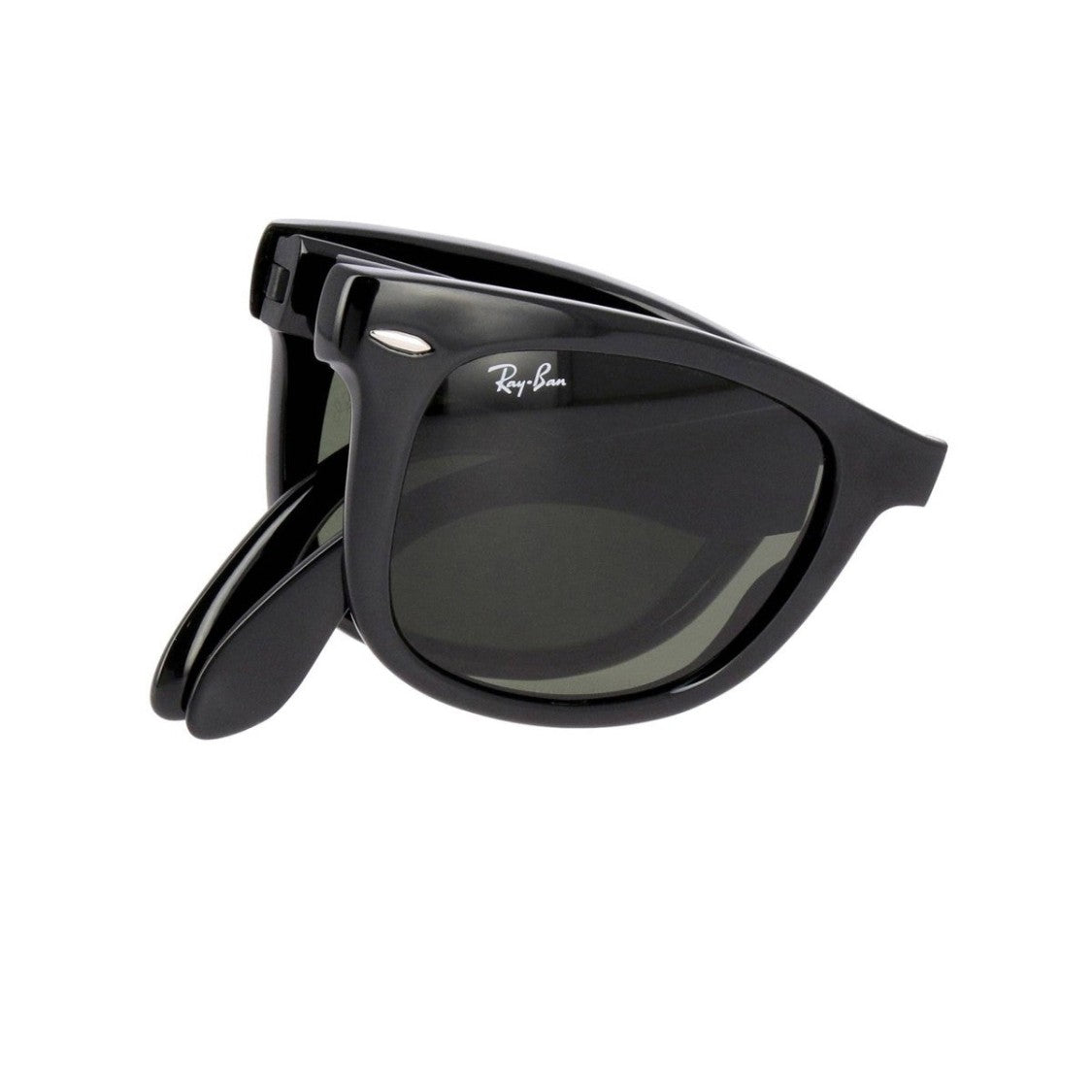 Ray Ban Black Folding Wayfarer Rb 4105 Acetate Square Sunglasses