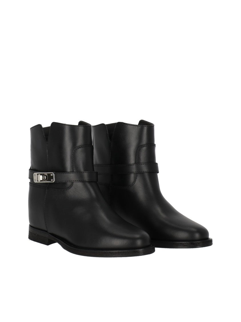 Via Roma 15 Asymmetrical Split Ankle Boots
