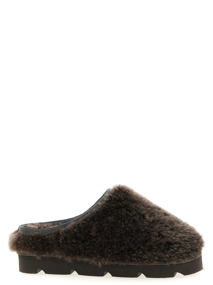 Brunello Cucinelli Monile Sherling Sabots