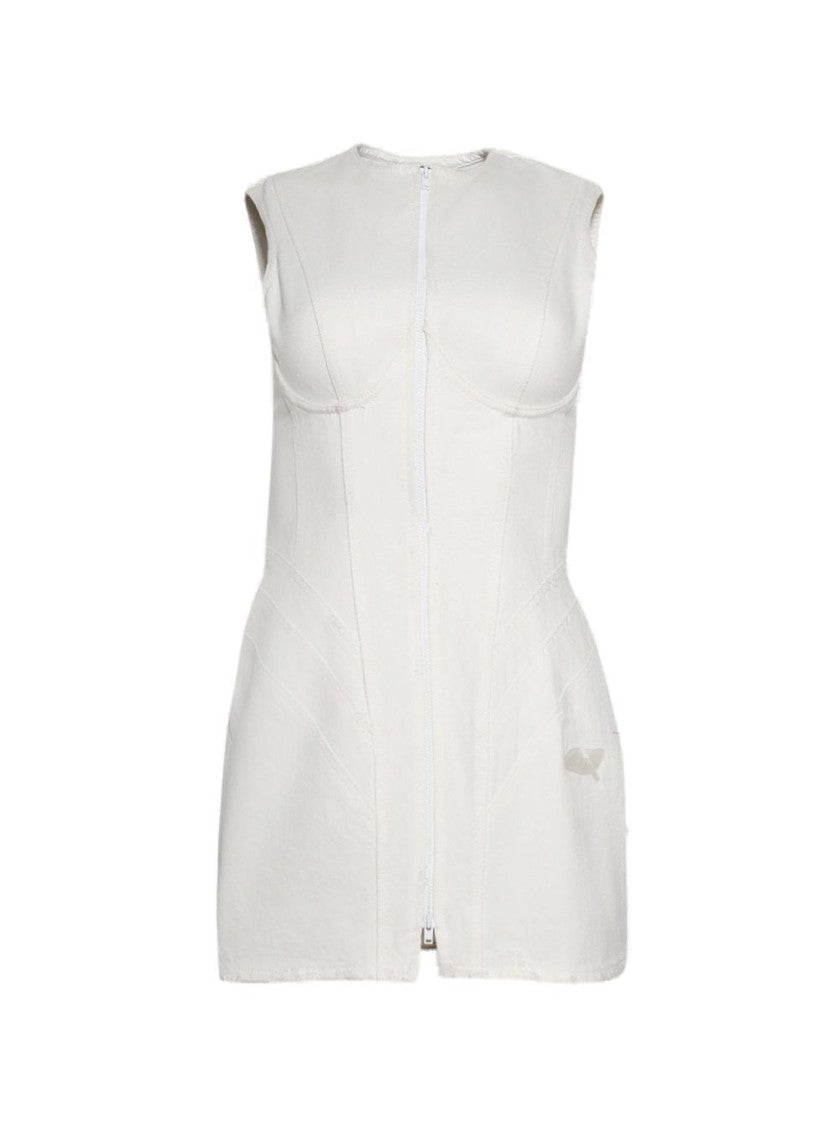 Natasha Zinko Perfect Body Jean Dress White