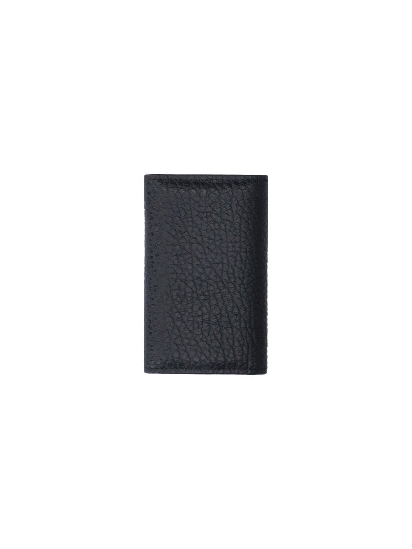 Maison Margiela Black Four Stitches Leather Wallet